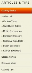 Crisco.com a website review