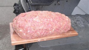 Grilled Meatloaf on a Cedar plank!