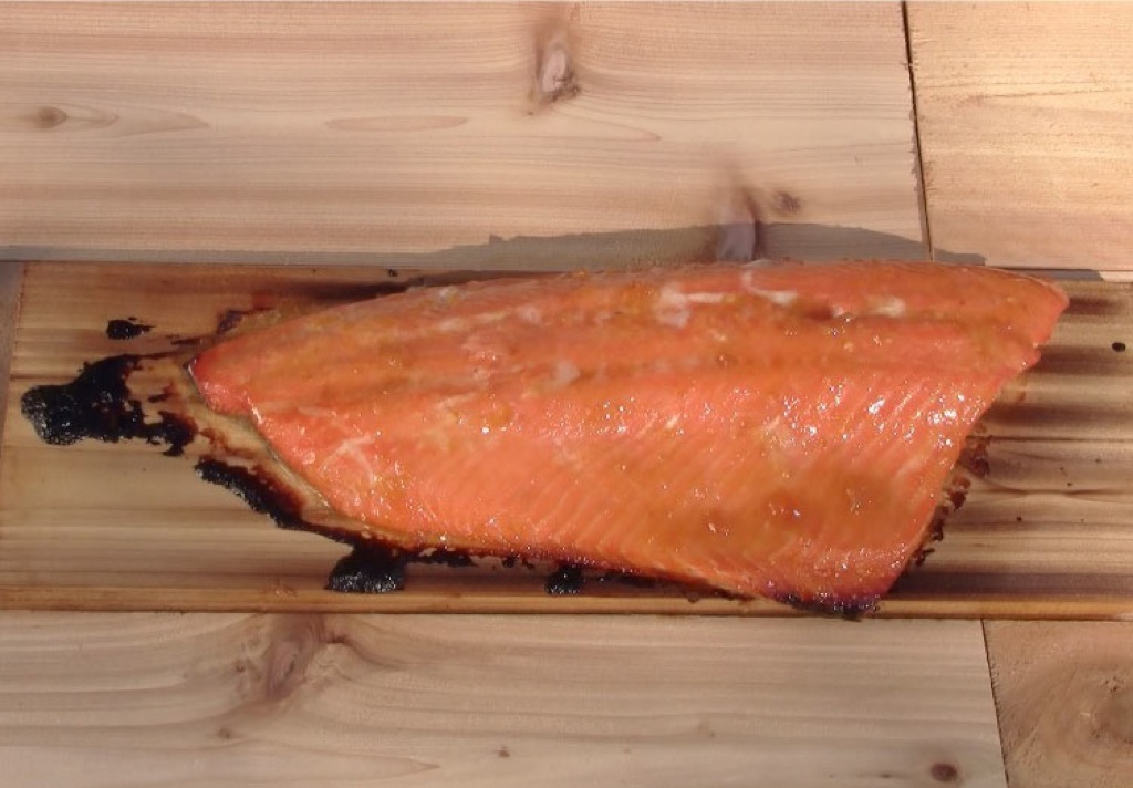 Apricot Orange Glazed Cedar Plank Salmon Recipe