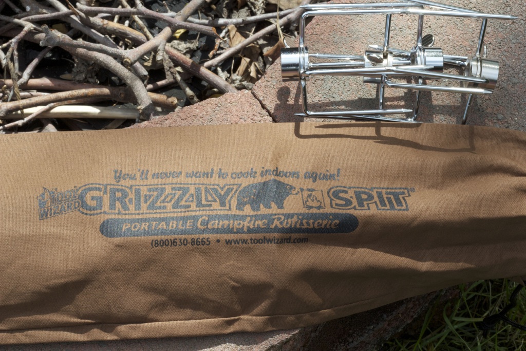 Grizzly Spit Portable Campfire Rotisserie Kit