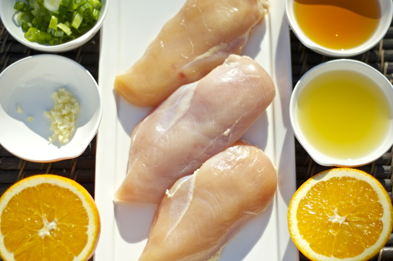 Orange Glazed Planked Chicken Breast Recipe