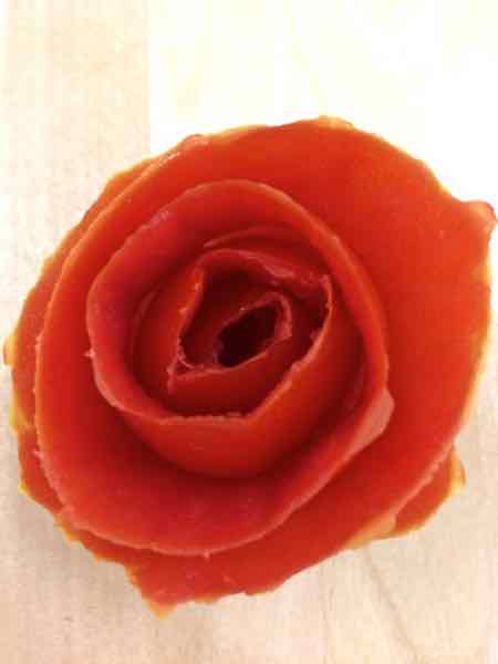 Tomato Rose sculpture