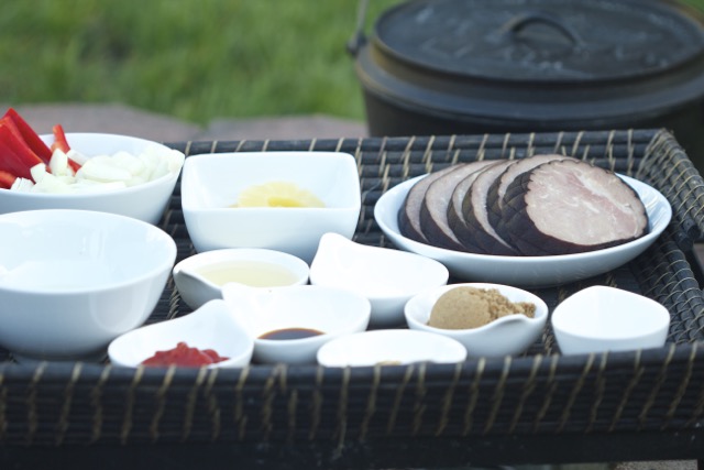 Dutch oven sweet and sour ham steaks ingredients