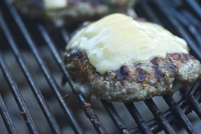 Grilled Turkey Burgers with cheese