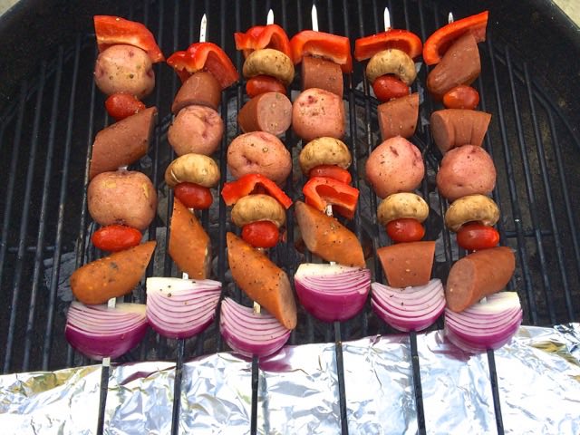 Sausage Kabobs | Cooking-Outdoors.com | Gary House