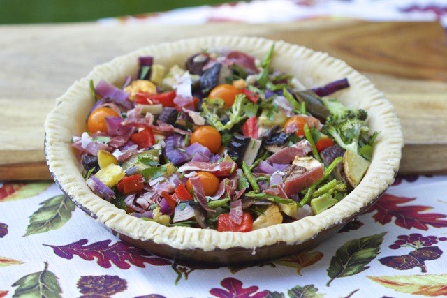 Grilled vegetables in pie crust | Cooking-Outdoors.com | Gary House