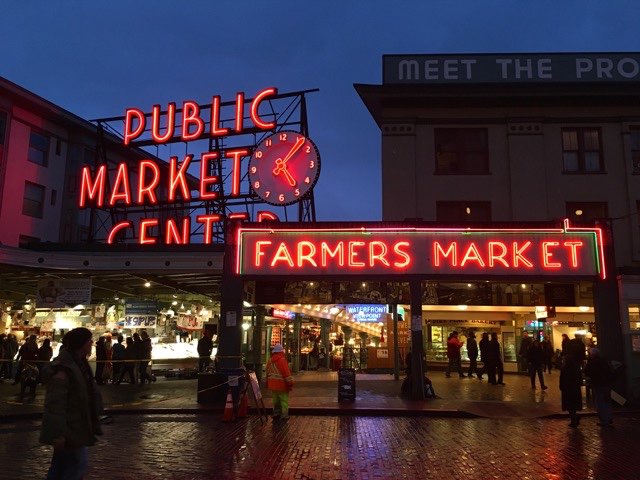 Pike Place Market, Seattle, WA - Food Tour - Cooking Outdoors